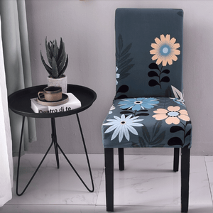 Dining Chair Slipcovers | Patterned Flowers & Plants Multi Coloured Dinning Chair Cover