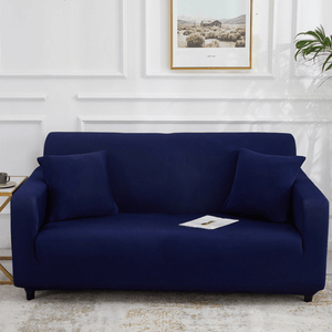 Standard Sofa Slipcovers | Dark Blue, Lake Blue, Light Blue, Sky Blue | Plain Solid Coloured Sofa Cover