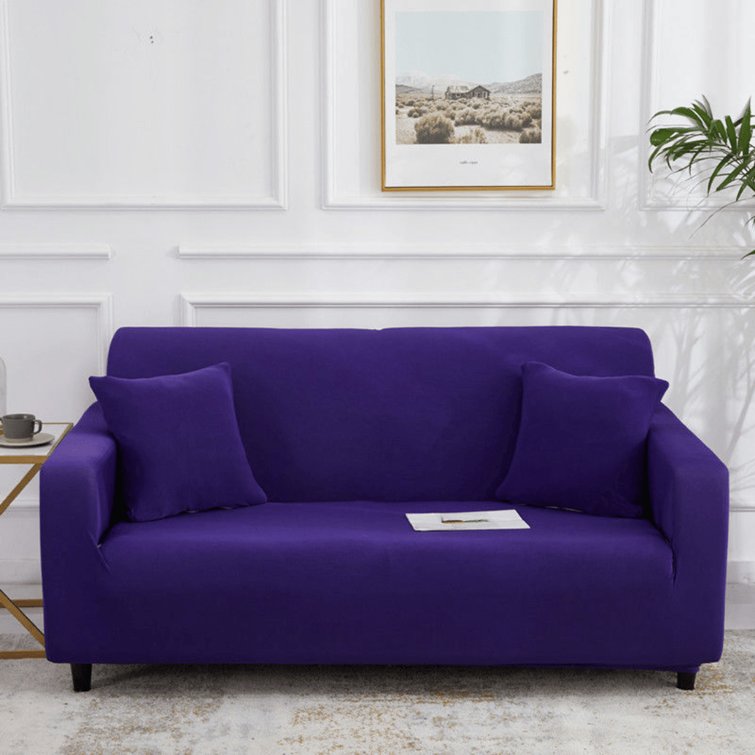 Standard Sofa Slipcovers | Purple & Pink | Plain Solid Coloured Sofa Cover