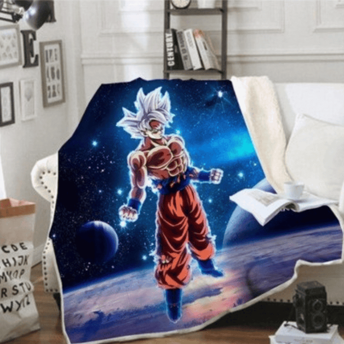 Throw Blanket | Goku Patterned Thick Sofa Throw Blanket cover