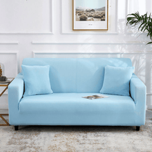 Load image into Gallery viewer, Standard Sofa Slipcovers | Dark Blue, Lake Blue, Light Blue, Sky Blue | Plain Solid Coloured Sofa Cover