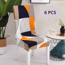 Load image into Gallery viewer, Dining Chair Slipcovers | Patterned Fabric Dinning Chair covers