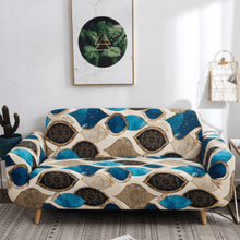 Load image into Gallery viewer, Standard Sofa Slipcovers | Stylish Multi-coloured  Waves Patterned Sofa Cover