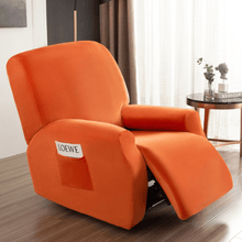 Load image into Gallery viewer, Arm Chair Slipcovers | Recliner | Red, Orange, Yellow, White | Plain Velvet Solid Coloured Armchair Covers