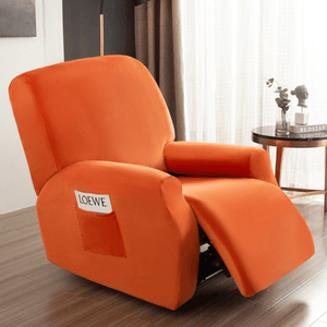 Arm Chair Slipcovers | Recliner | Red, Orange, Yellow, White | Plain Velvet Solid Coloured Armchair Covers