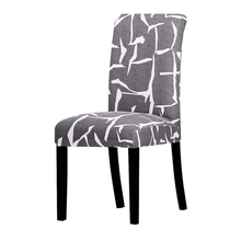 Load image into Gallery viewer, Dining Chair Slipcovers | Dark Grey, Khaki, Beige | Patterned Multi Coloured Chair Covers