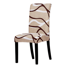 Load image into Gallery viewer, Dining Chair Slipcovers | Dark Grey, Khaki, Beige | Patterned Multi Coloured Chair Covers