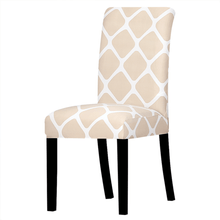 Load image into Gallery viewer, Dining Chair Slipcovers | Dark Grey, Khaki, Beige | Patterned Multi Coloured Chair Covers