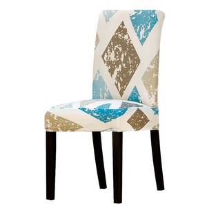 Dining Chair Slipcovers | Blue & White | Patterned Multi Coloured Chair Covers