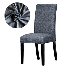 Load image into Gallery viewer, Dining Chair Slipcovers | Dark Grey, Grey, Green, Blue | Patterned Multi Coloured Chair Covers
