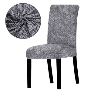 Dining Chair Slipcovers | Dark Grey, Grey, Green, Blue | Patterned Multi Coloured Chair Covers