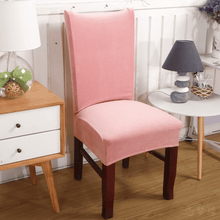 Load image into Gallery viewer, Dining Chair Slipcovers | Brown, Camel, Pink, Light Pink | Thick Solid Coloured Chair Cover