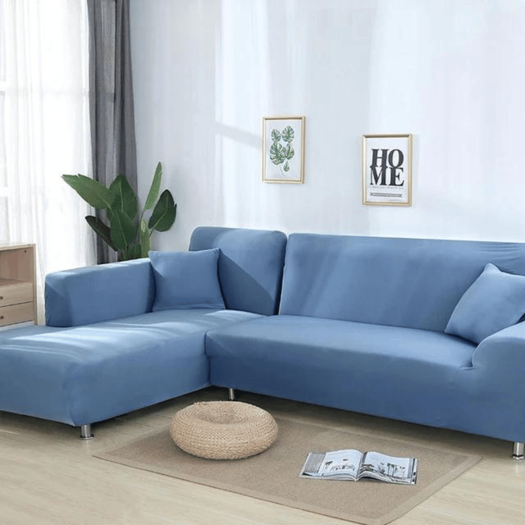 Sectional/corner Sofa Slipcover - Blue
