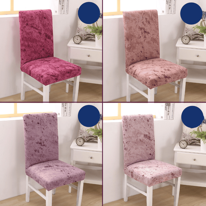 Dining Chair Slipcovers | Dark & Light Red |  Splash Patterned Multi Coloured Chair Cover
