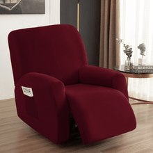 Load image into Gallery viewer, Arm Chair Slipcovers | Recliner | Red, Orange, Yellow, White | Plain Velvet Solid Coloured Armchair Covers