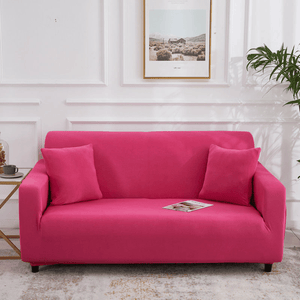 Standard Sofa Slipcovers | Dark & Light Red | Plain Solid Coloured Sofa Cover