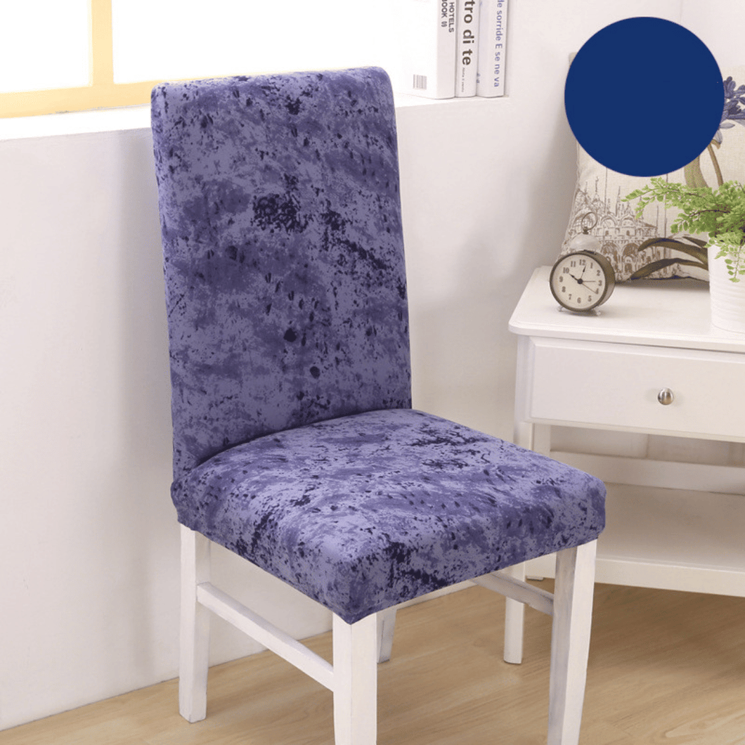 Dining Chair Slipcovers | Sapphire Blue |  Patterned Multi Coloured Chair Cover