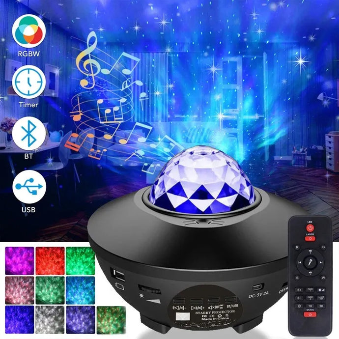 Celestial Harmony Projector: Illuminate and Serenade Your Space