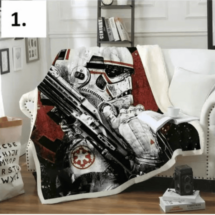 Throw Blanket |  Strom Trooper Patterned Thick Sofa Throw Blanket cover