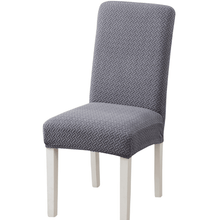 Load image into Gallery viewer, Dining Chair Slipcovers | Twili Jacquard Solid Coloured Parsons Dining Chair Cover