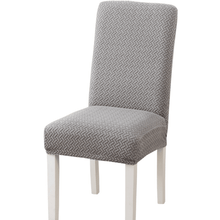 Load image into Gallery viewer, Dining Chair Slipcovers | Twili Jacquard Solid Coloured Parsons Dining Chair Cover