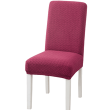 Load image into Gallery viewer, Dining Chair Slipcovers | Twili Jacquard Solid Coloured Parsons Dining Chair Cover