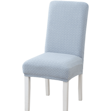 Load image into Gallery viewer, Dining Chair Slipcovers | Twili Jacquard Solid Coloured Parsons Dining Chair Cover