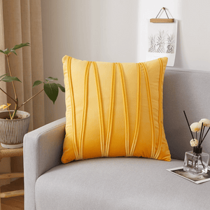 Throw Pillow Case | Green, Gold, Beige  | Plain Jacquard W Style Velvet Sofa Throw Pillow covers