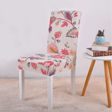 Load image into Gallery viewer, Dining Chair Slipcovers | Patterned Flowers &amp; Plants Multi Coloured Dinning Chair Cover