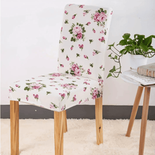 Load image into Gallery viewer, Dining Chair Slipcovers | Patterned Flowers &amp; Plants Multi Coloured Dinning Chair Cover