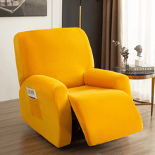 Load image into Gallery viewer, Arm Chair Slipcovers | Recliner | Red, Orange, Yellow, White | Plain Velvet Solid Coloured Armchair Covers