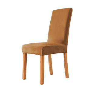 Dining Chair Slipcovers | Thick Velvet, Plain, Solid Coloured Parsons Dining Chair Covers
