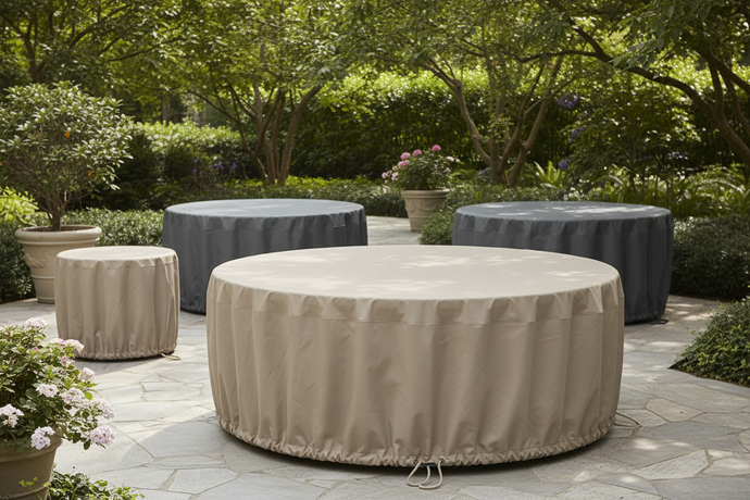 Round Cover Large Custom Circular Outdoor Covers | Round Waterproof Garden Covers – Shiny ...