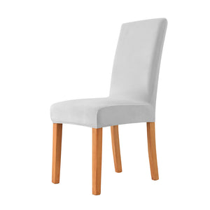 Dining Chair Slipcovers | Thick Velvet, Plain, Solid Coloured Parsons Dining Chair Covers