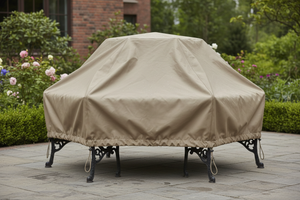 outdoor custom covee for hexagon bench 